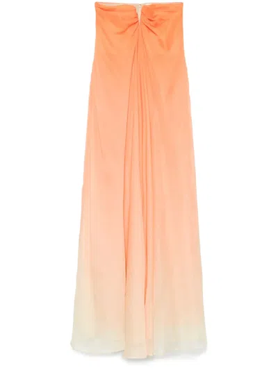 Cult Gaia Janelle Gown In Orange
