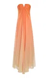 Cult Gaia Janelle Gown Ombre In Orange