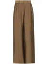 Cult Gaia Janine Wide-leg Trousers In 褐色