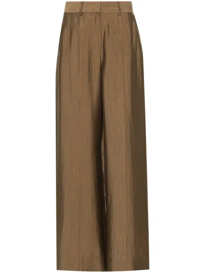 Cult Gaia Janine Wide-leg Trousers In 褐色