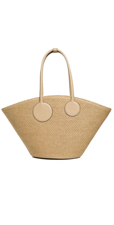 Cult Gaia Jayleen Tote Bag Natural In Brown