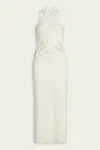 Cult Gaia Jena Knit Dress In Off-white In White