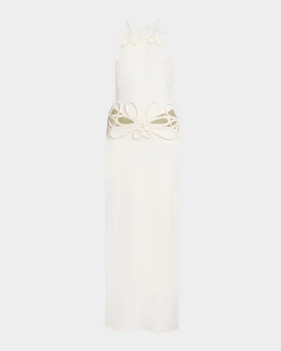 Cult Gaia Jena Knit Midi Dress In White