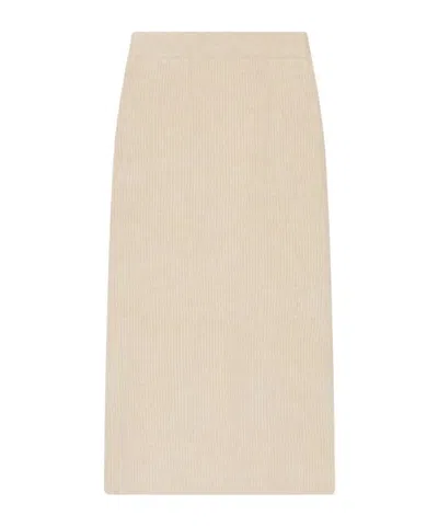 Cult Gaia Jodie Knit Skirt In Nude