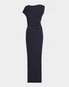 Cult Gaia Jona Draped Maxi Dress In Blue