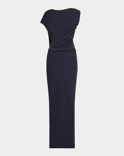 Cult Gaia Jona Draped Maxi Dress In Blue