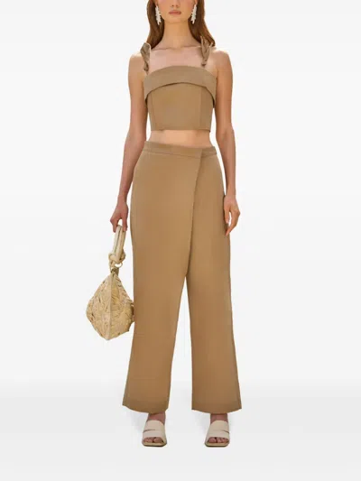 Cult Gaia Jonas Trousers In 中性色