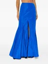 Cult Gaia Jori Slit Flared Maxi Skirt In Blue