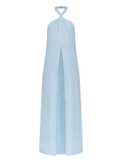 Cult Gaia Josefina Halterneck Top In Blue