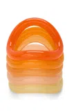 Cult Gaia Josette Bracelet Set In Orange