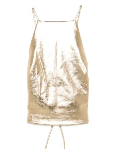 Cult Gaia Juhi Top In Gold