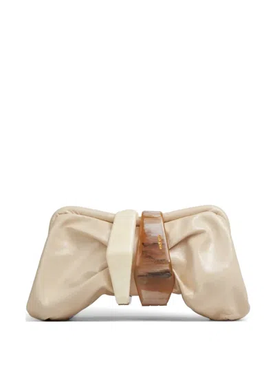 Cult Gaia Julita Convertible Clutch Bag In Neutral