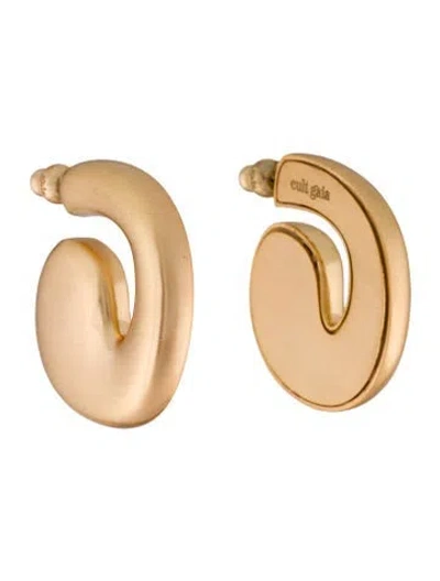 Pre-owned Cult Gaia Karina Sculptural Hoop Earrings In Multi