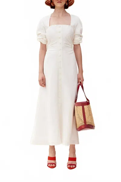Cult Gaia Karissa Midi Dress In Off White