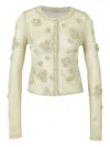 Cult Gaia Kash Knit Cardigan In Neutrals