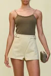 Cult Gaia Kassandra Chain Strap Camisole In Green