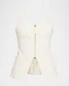 Cult Gaia Katella Top In White