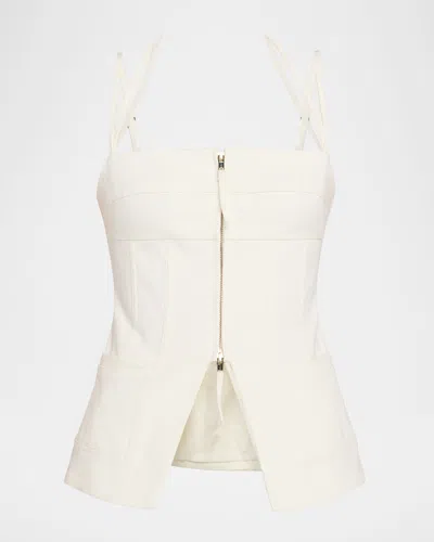 Cult Gaia Katella Top In White