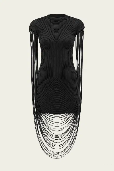 Cult Gaia Katja Mini Dress In Black In Multi