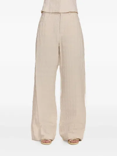 Cult Gaia Katya Boucle Trousers In Neutral