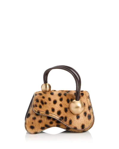 Cult Gaia Kazia Nano Calf Hair Crossbody Bag In Purple