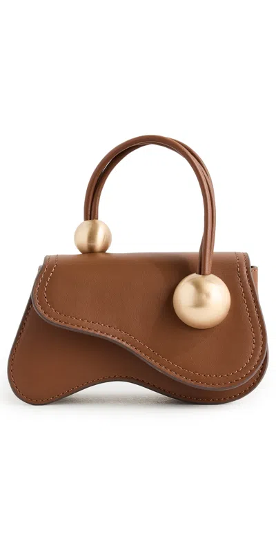 Cult Gaia Kazia Nano Crossbody Bag Pecan In Brown