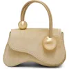 Cult Gaia Kazia Nano Leather Crossbody Bag In Sand