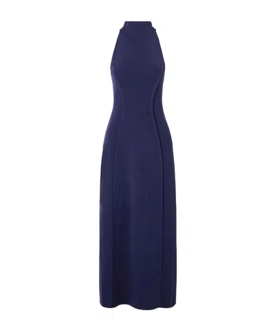 Cult Gaia Keller Stretch-knit Turtleneck Midi Dress In Blue
