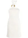 Cult Gaia Kendal Knitted Sleeveless Minidress In White
