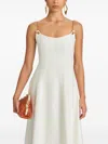 Cult Gaia Kendra Chain Strap Dress In White