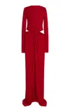 Cult Gaia Keri Cutout Jersey Maxi Dress In Red