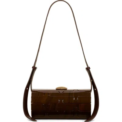 Cult Gaia Kessia Acrylic Shoulder Bag In Black