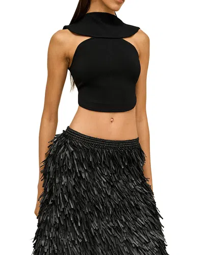 Cult Gaia Kevi Halter Tank In Black