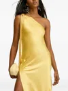Cult Gaia Keya One-shoulder Tassel Maxi Dress In Yellow