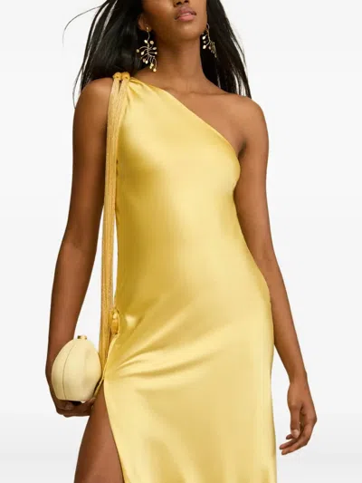 CULT GAIA KEYA ONE-SHOULDER TASSEL MAXI DRESS