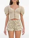 Cult Gaia Kian Shorts In Neutrals