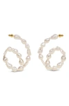 Cult Gaia Kiara Earrings In Pearl