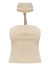Cult Gaia Knot-detail Ribbed Top In Pink