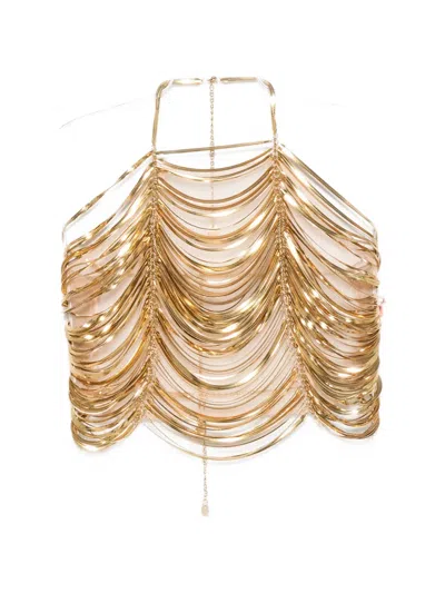 Cult Gaia Kye Top In Gold