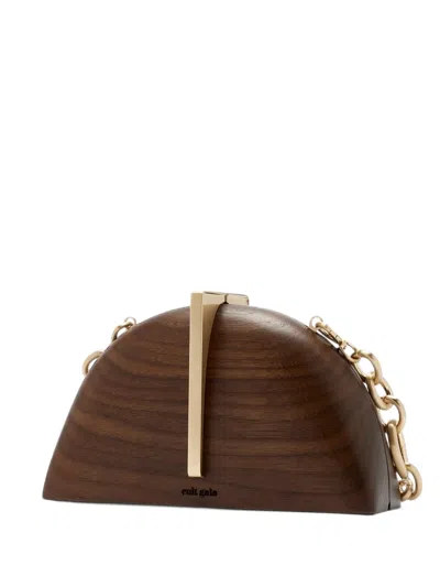 Cult Gaia Laguna Chain-link Clutch Bag In Brown