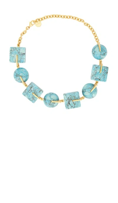 Cult Gaia Laguna Choker Necklace In Blue