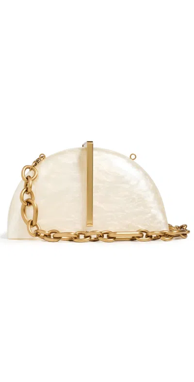 Cult Gaia Laguna Clutch Ivory In White