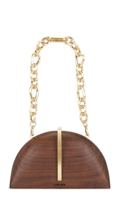 Cult Gaia Laguna Clutch In Walnut