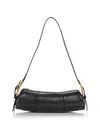 Cult Gaia Laina Leather Shoulder Bag In Black