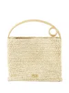 Cult Gaia Womens Natural Lalli Raffia Top-handle Bag