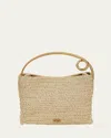 Cult Gaia Womens Natural Lalli Raffia Top-handle Bag In Natural