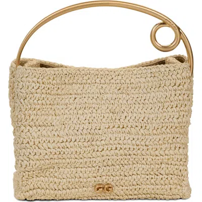 CULT GAIA CULT GAIA LALLI RAFFIA TOP HANDLE BAG