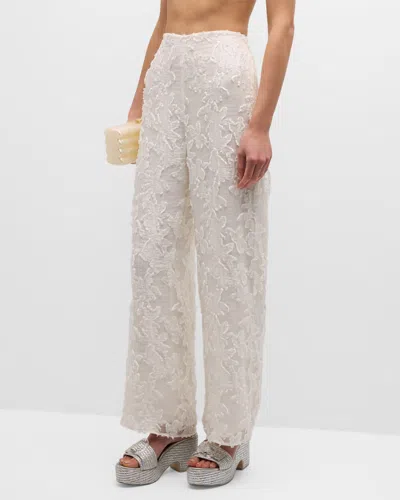Cult Gaia Lane Wide-leg Trousers In Off White
