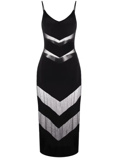 Cult Gaia Lani Dress In Black Viscose