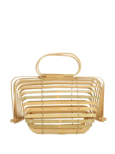 Cult Gaia Large Lilleth Tote Bag In Neutral